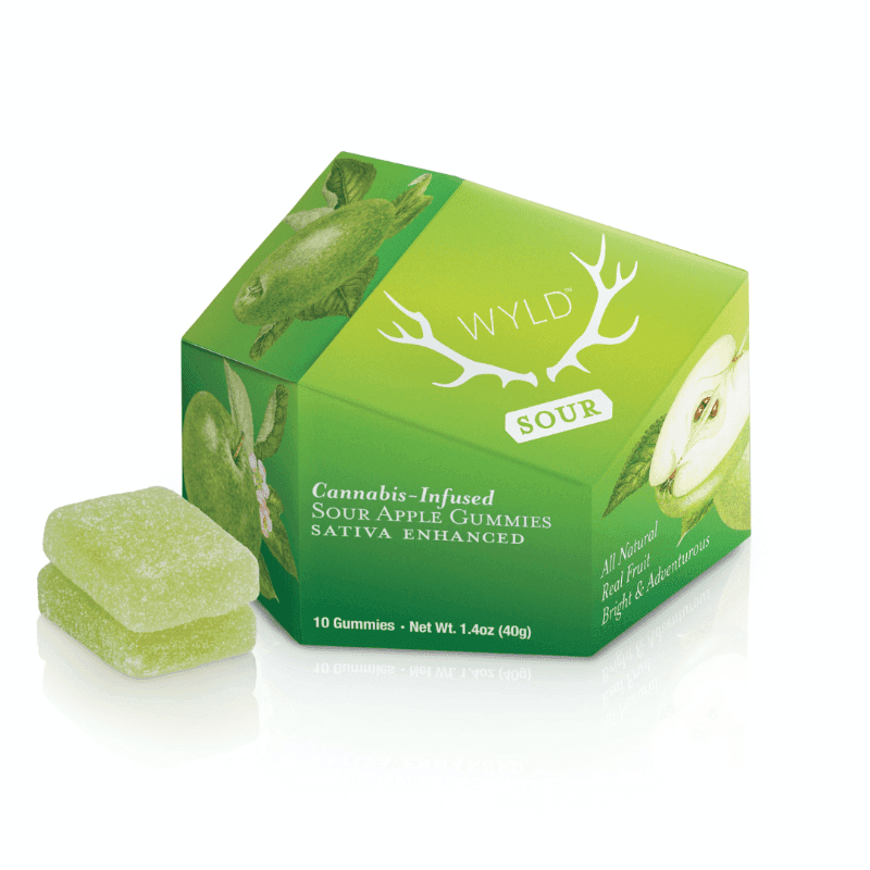 Sour Apple Sativa Enhanced Gummies